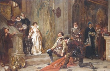  historical Oil Painting - The Victors of Lepanto Robert Alexander Hillingford historical battle scenes